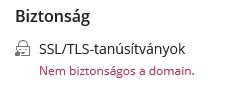 SSL/TLS tanúsítványok