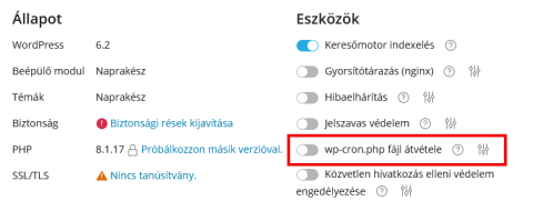 WordPress időzített feladatok